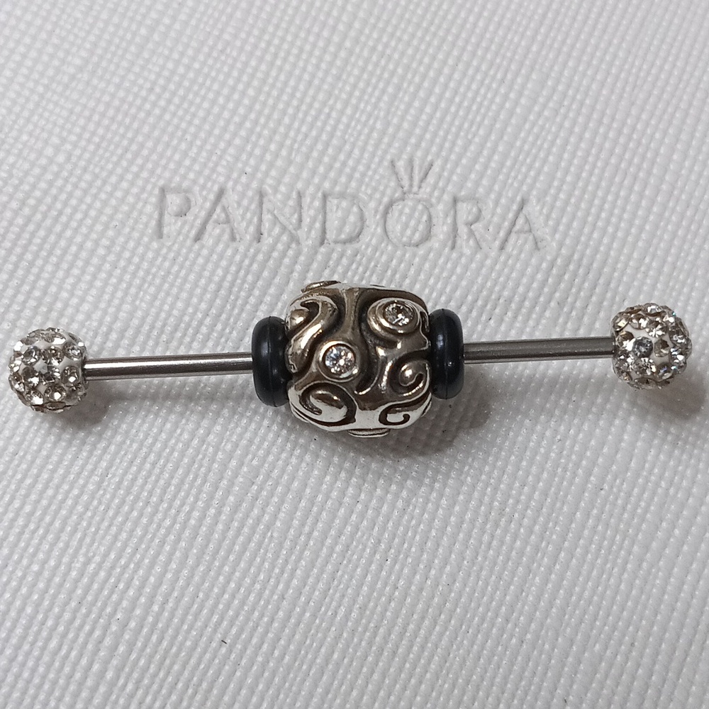 Pandora Vintage Silver Clear CZ Daydream Charm (2 Listed Separately)